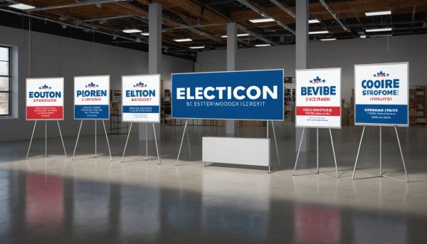 Panneaux électoraux : modèles et options disponibles à découvrir