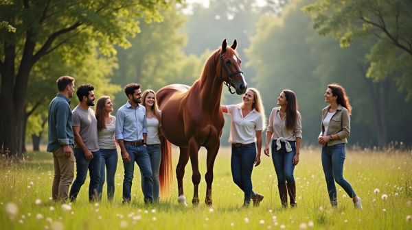 Renforcer la cohésion d'équipe avec le cheval